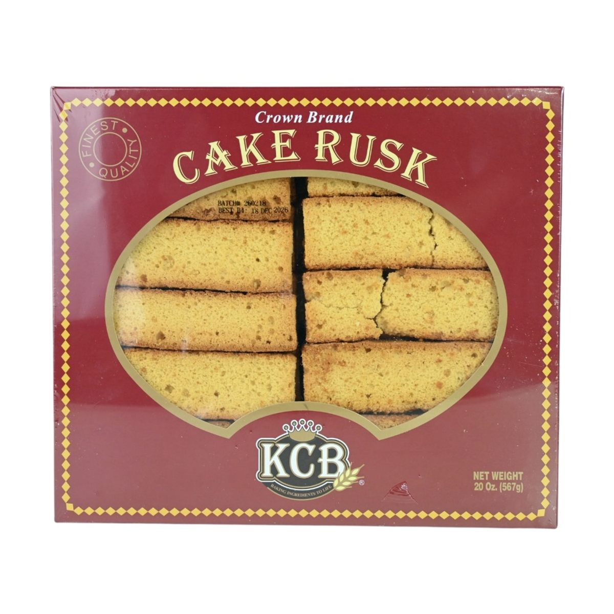 KCB CROWN CAKE RUSK 20oz