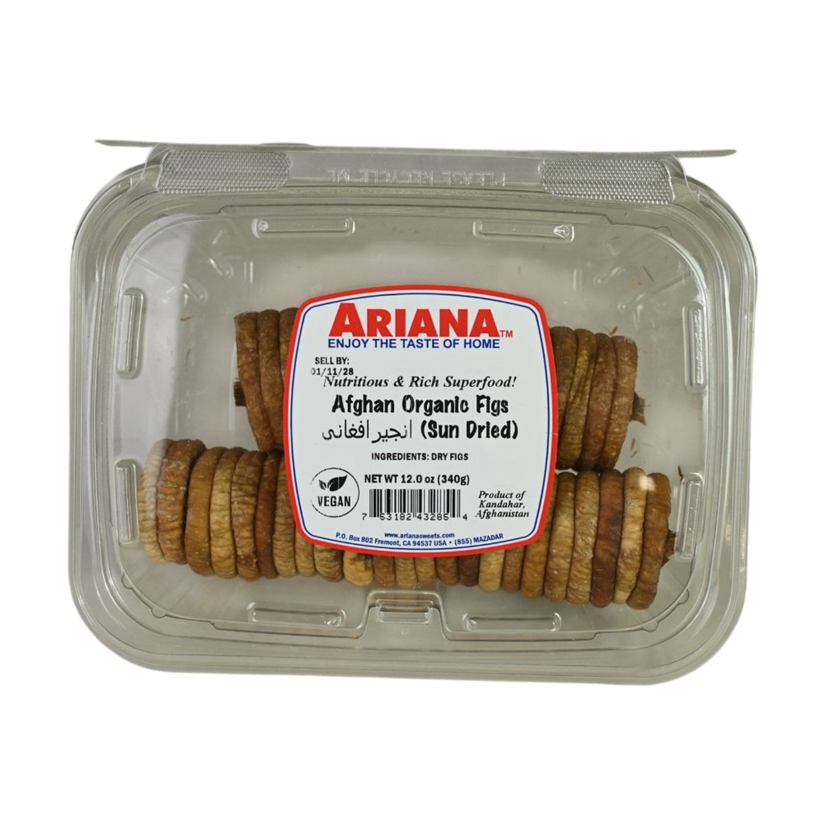 ARIANA AFGHAN ORGANIC FIGS 340G