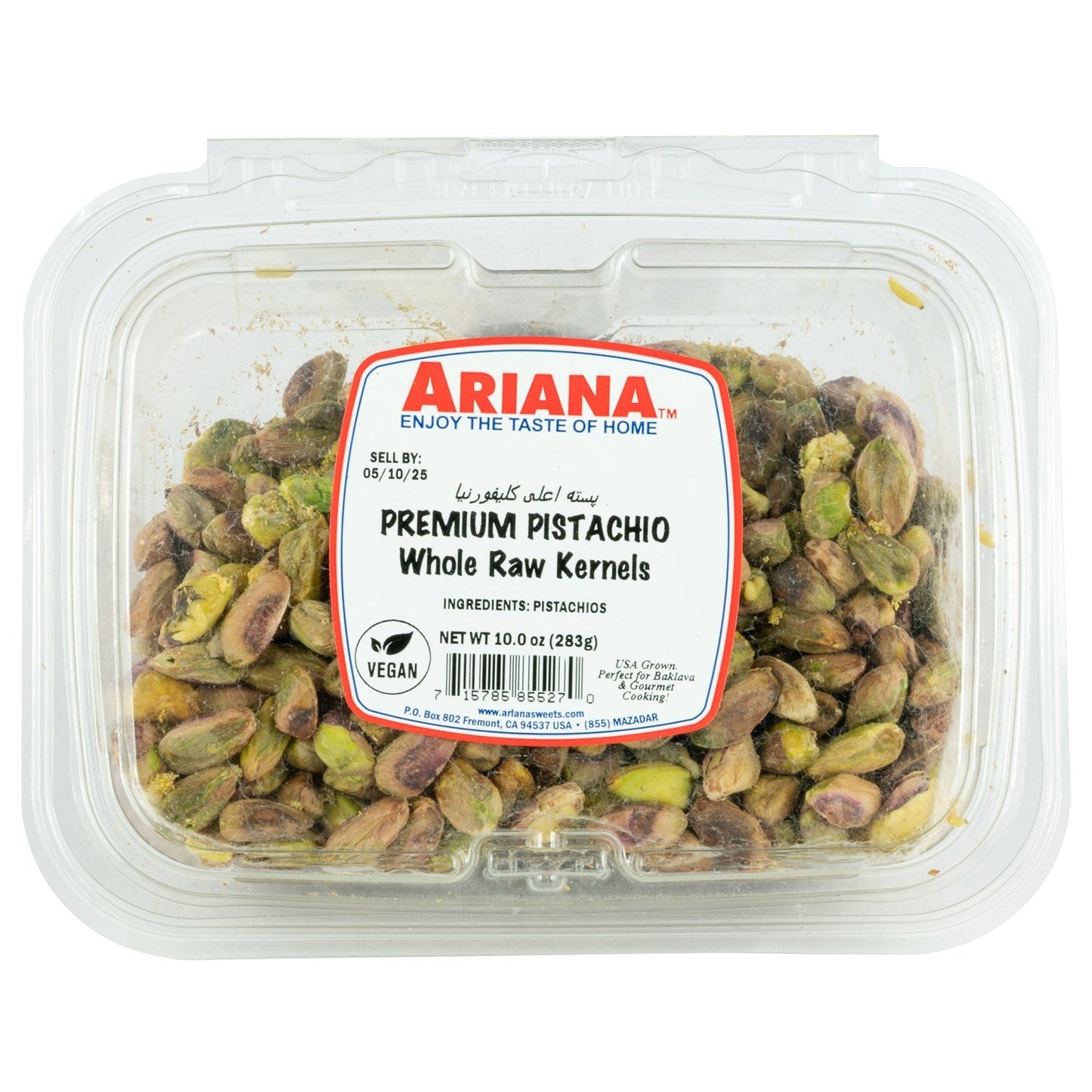 ARIANA PISTACHIOS WHOLE RAW KERNELS 283g