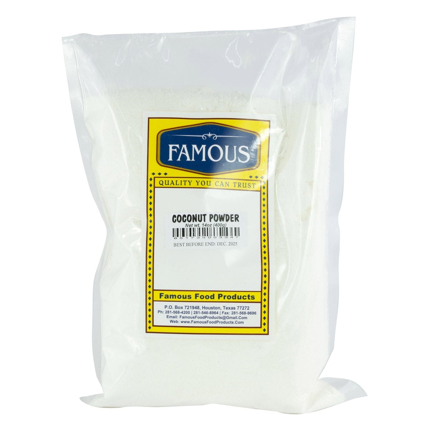 FAMOUS COCONUT POWDER 400G