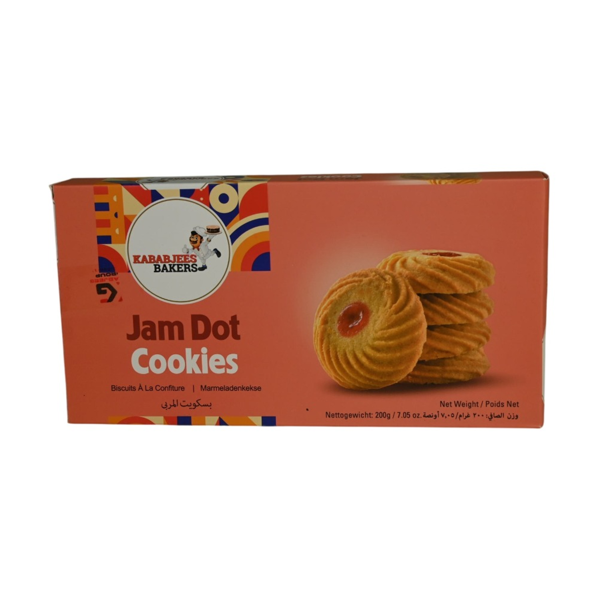 KABABJEE JAM DOT COOKES 200G