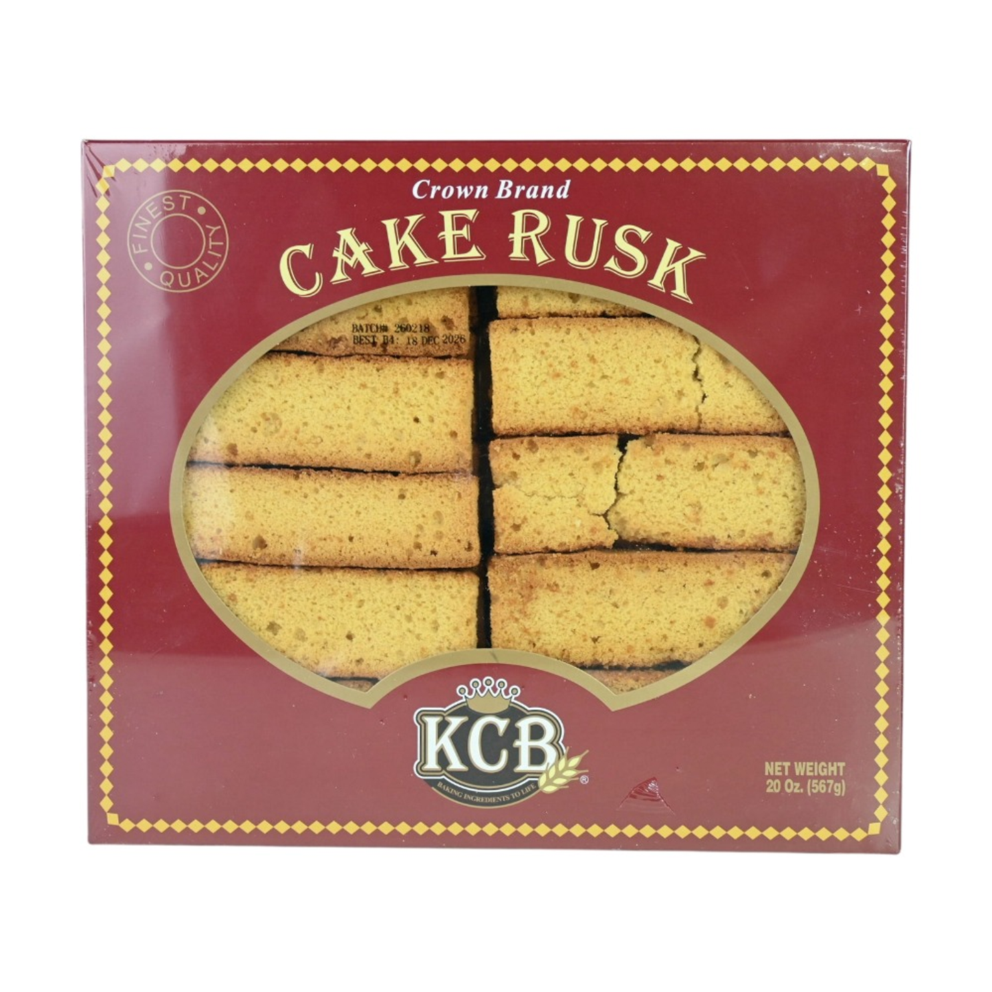 KCB CROWN CAKE RUSK 20oz