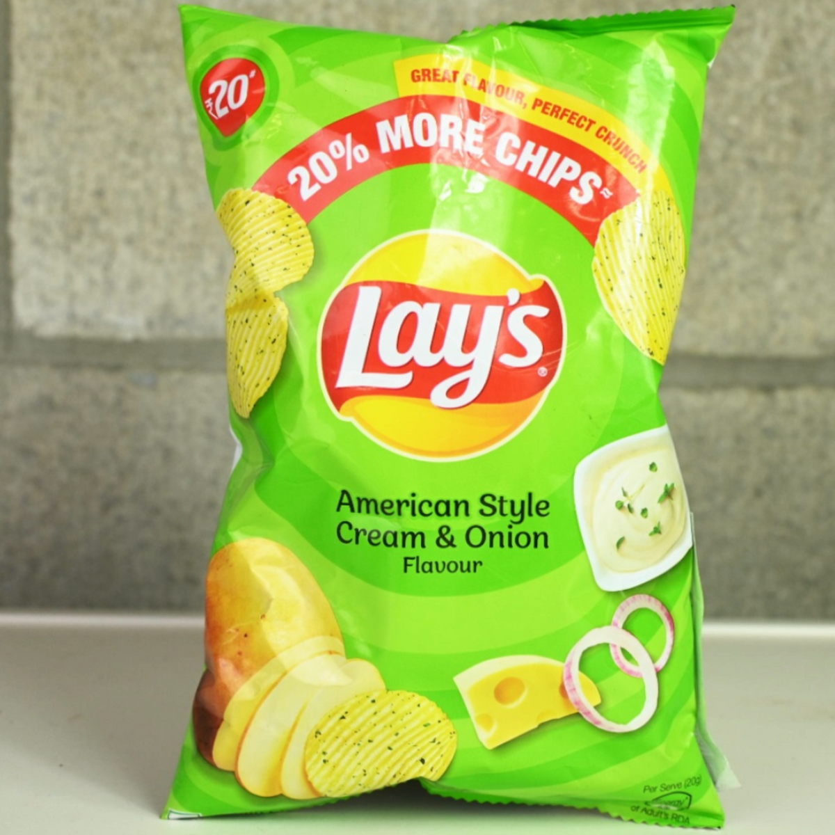 LAYS AMERICAN STYLE SOUR CREAM & ONION 53G