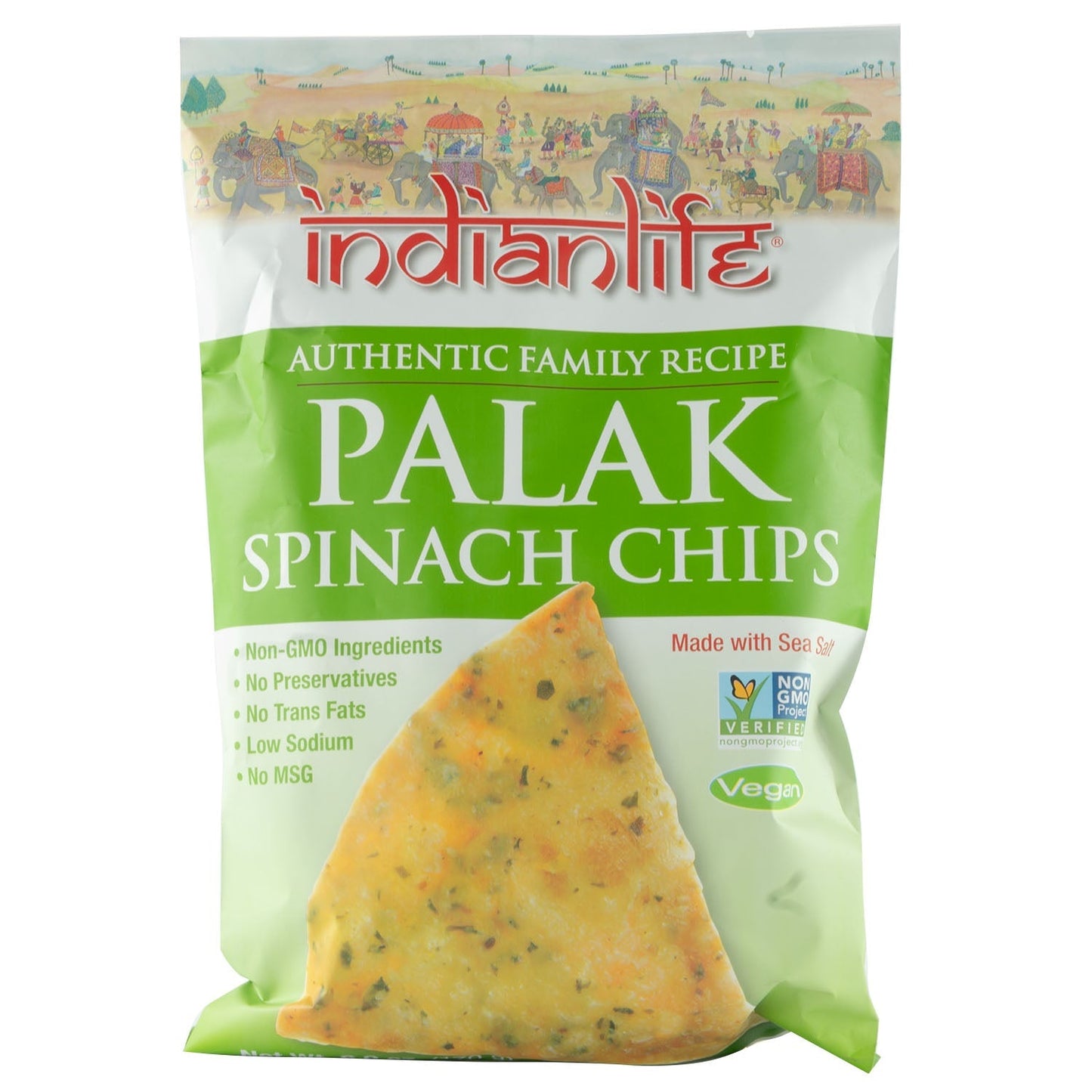 INDIANLIFE PALAK SPINACH CHIPS 170g