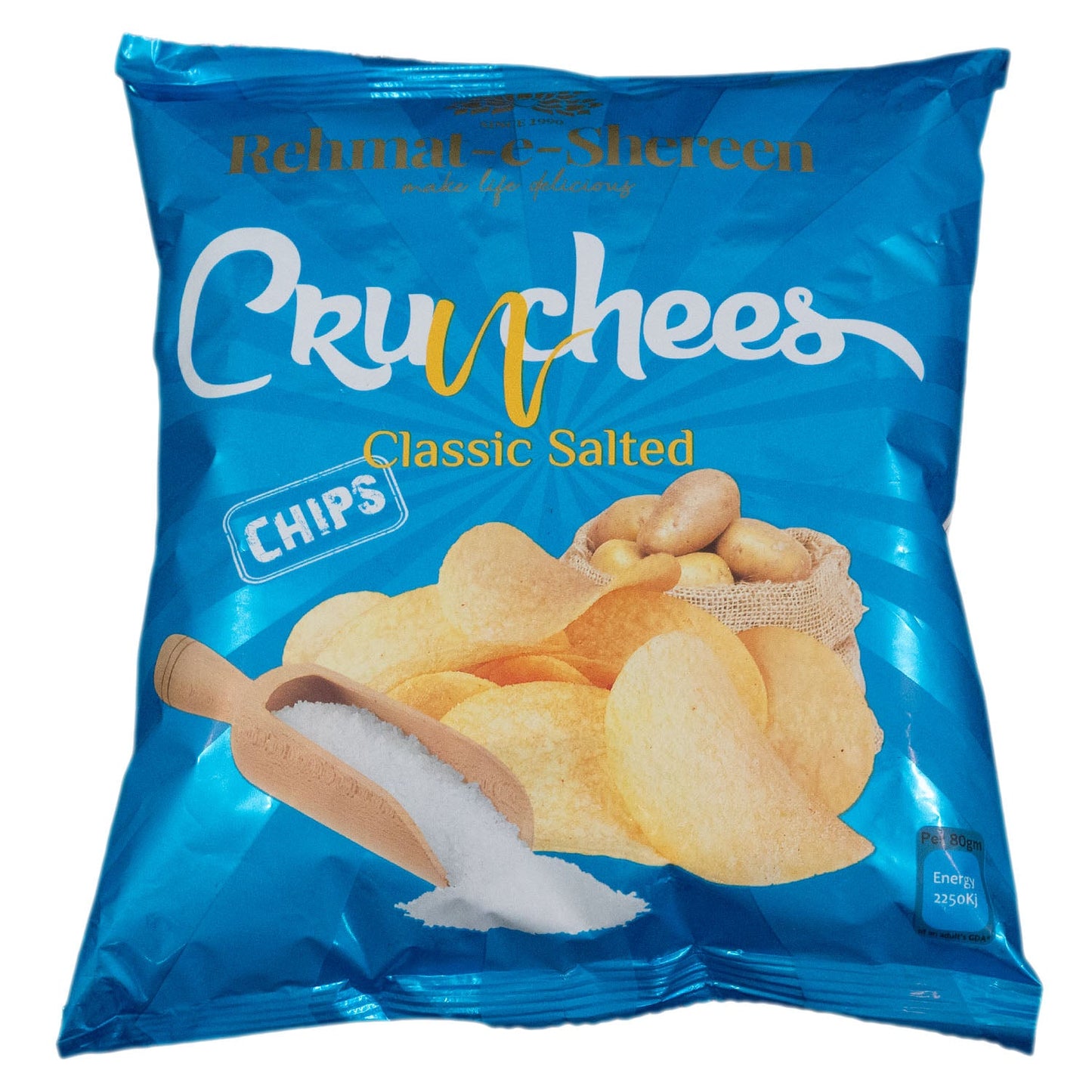 Crunchees Classic Salted Chips - 80g