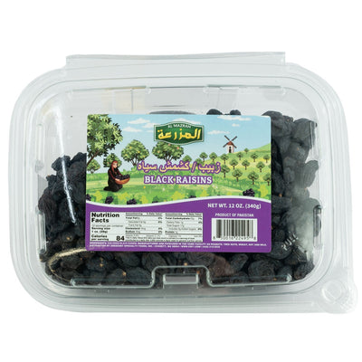 AL MAZRAH BLACK RAISINS 12 OZ