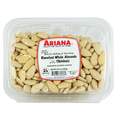ARIANA BLANCHED WHOLE ALMONDS 454g