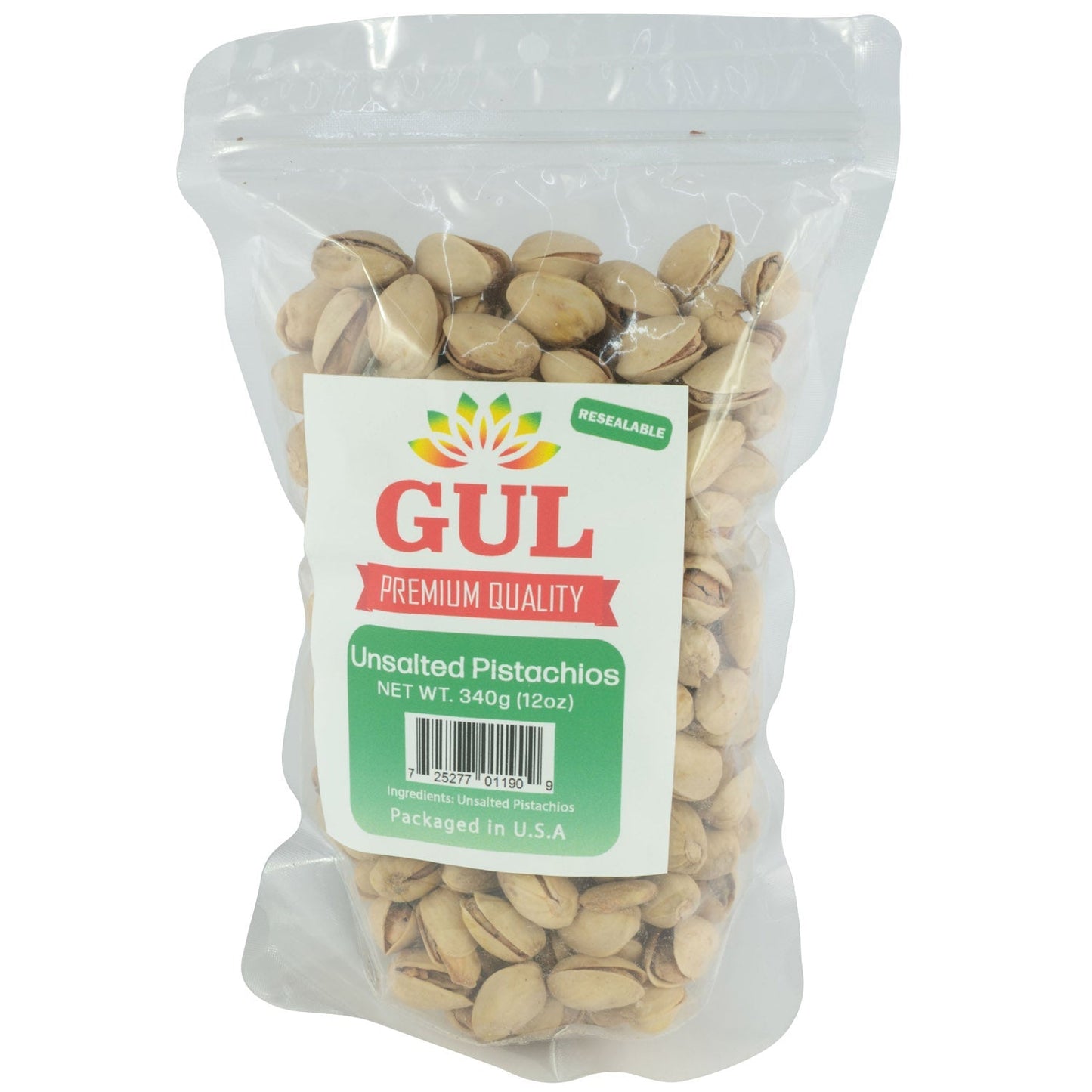 GUL Unsalted Pistachios 12 oz