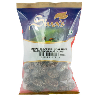 Siva's Dry Dates Dark 200g