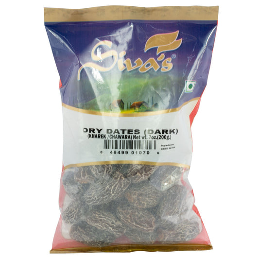 Siva's Dry Dates Dark 200g