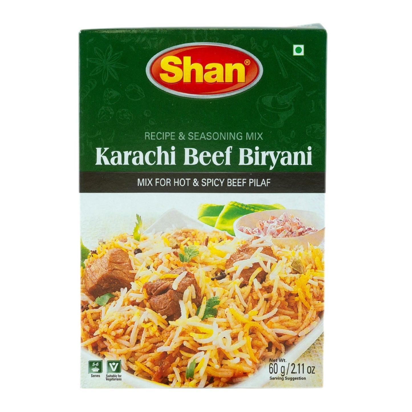 SHAN KARACHI BEEF BIRYANI MASALA 60G