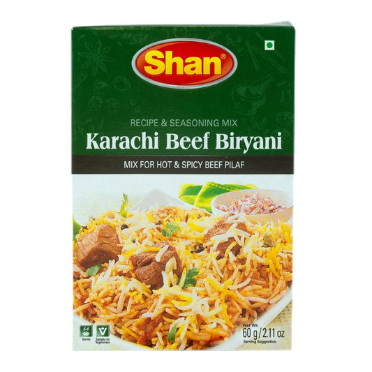 SHAN KARACHI BEEF BIRYANI MASALA 60G