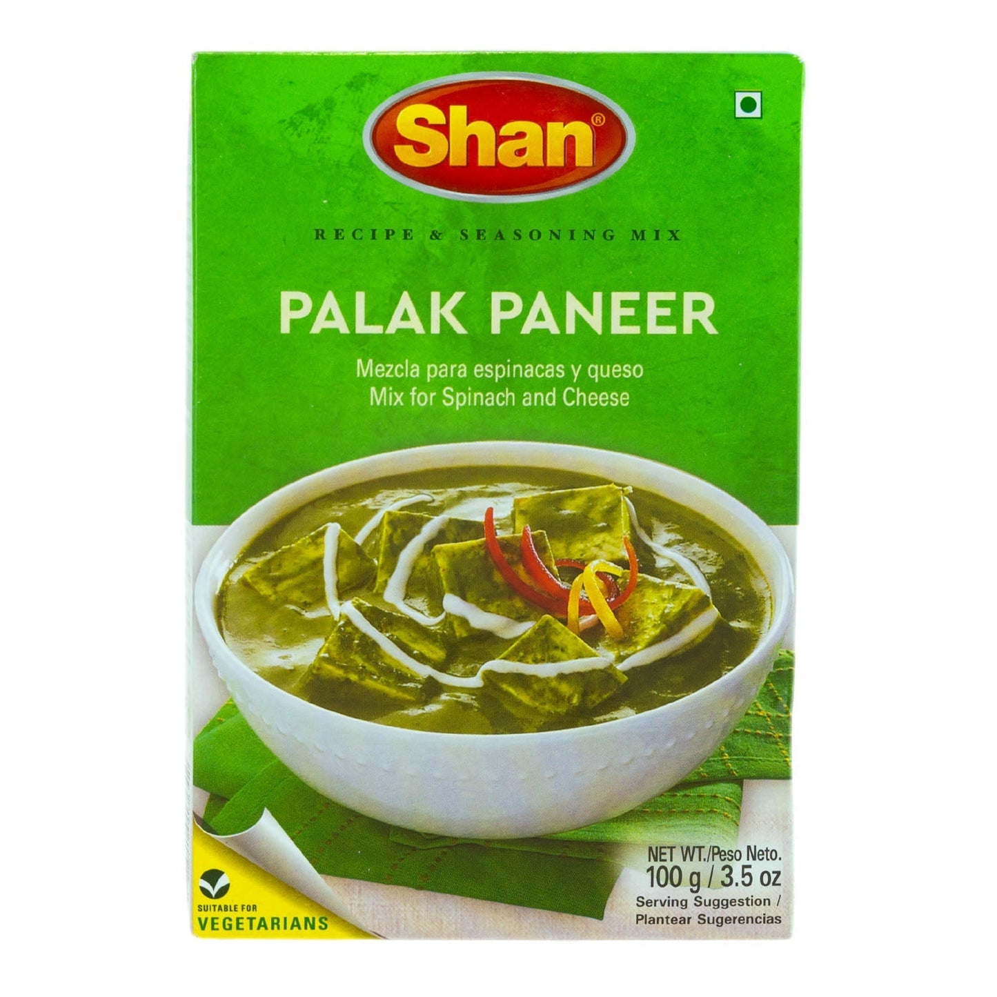 SHAN PALAK PANEER MASALA 100G