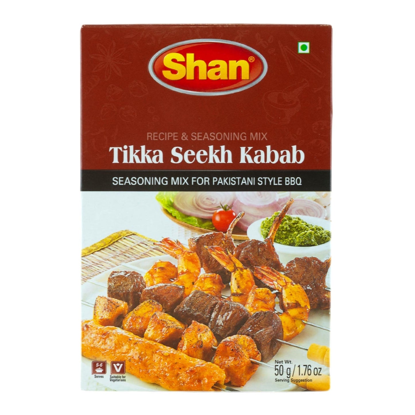 SHAN TIKKA SEEKH KABAB MASALA 50G