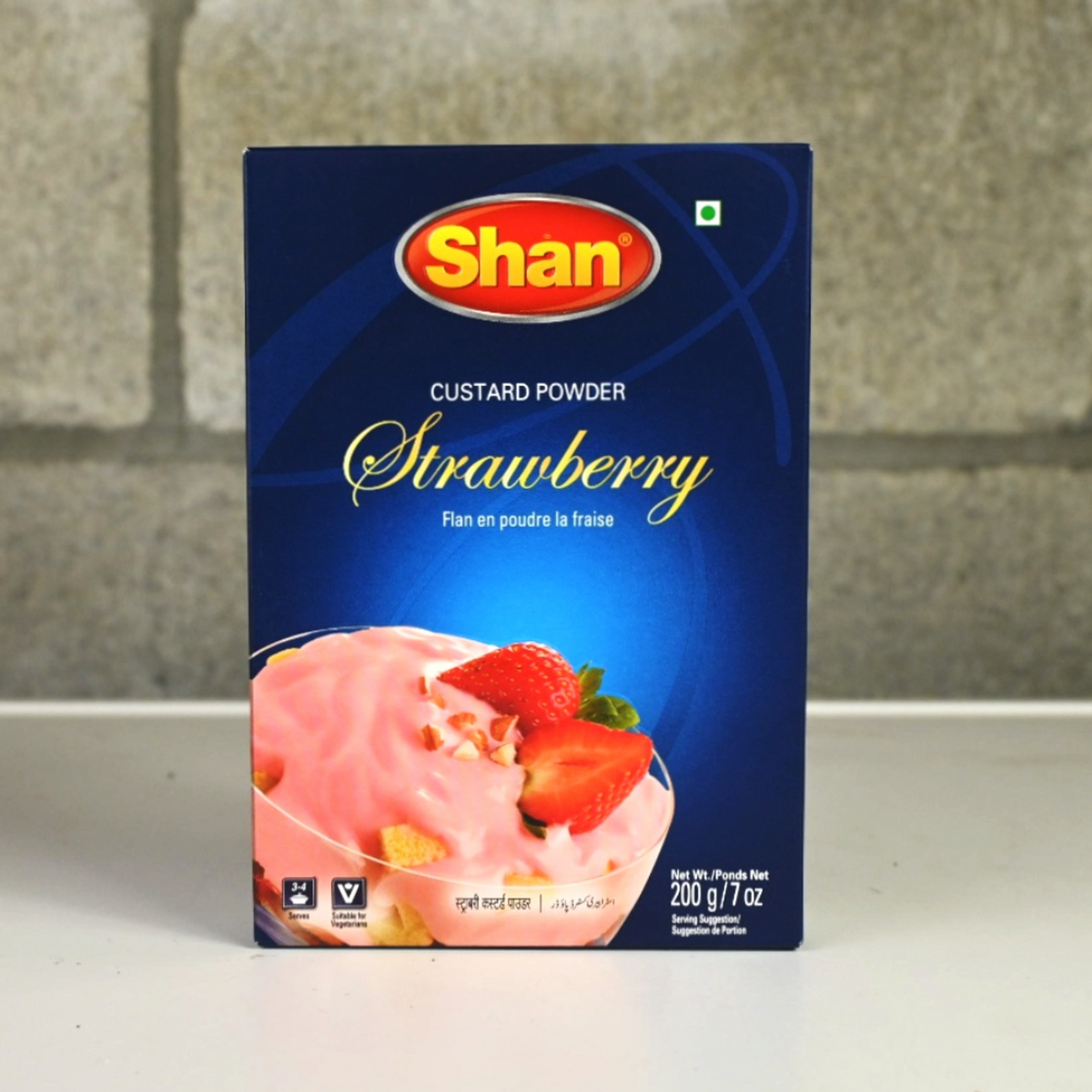 SHAN STRAWBERRY CUSTARD POWDER 200G