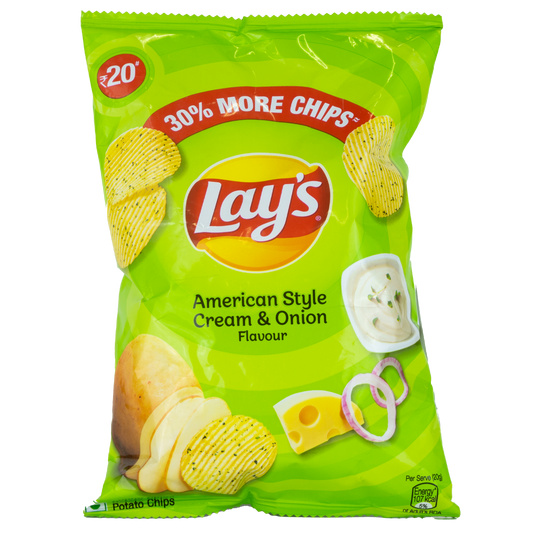 Lays American Style Cream & Onion Chips 53g